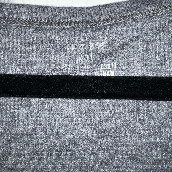 Gray Aerie Buttoned Tank Top. - Picture 3 of 3